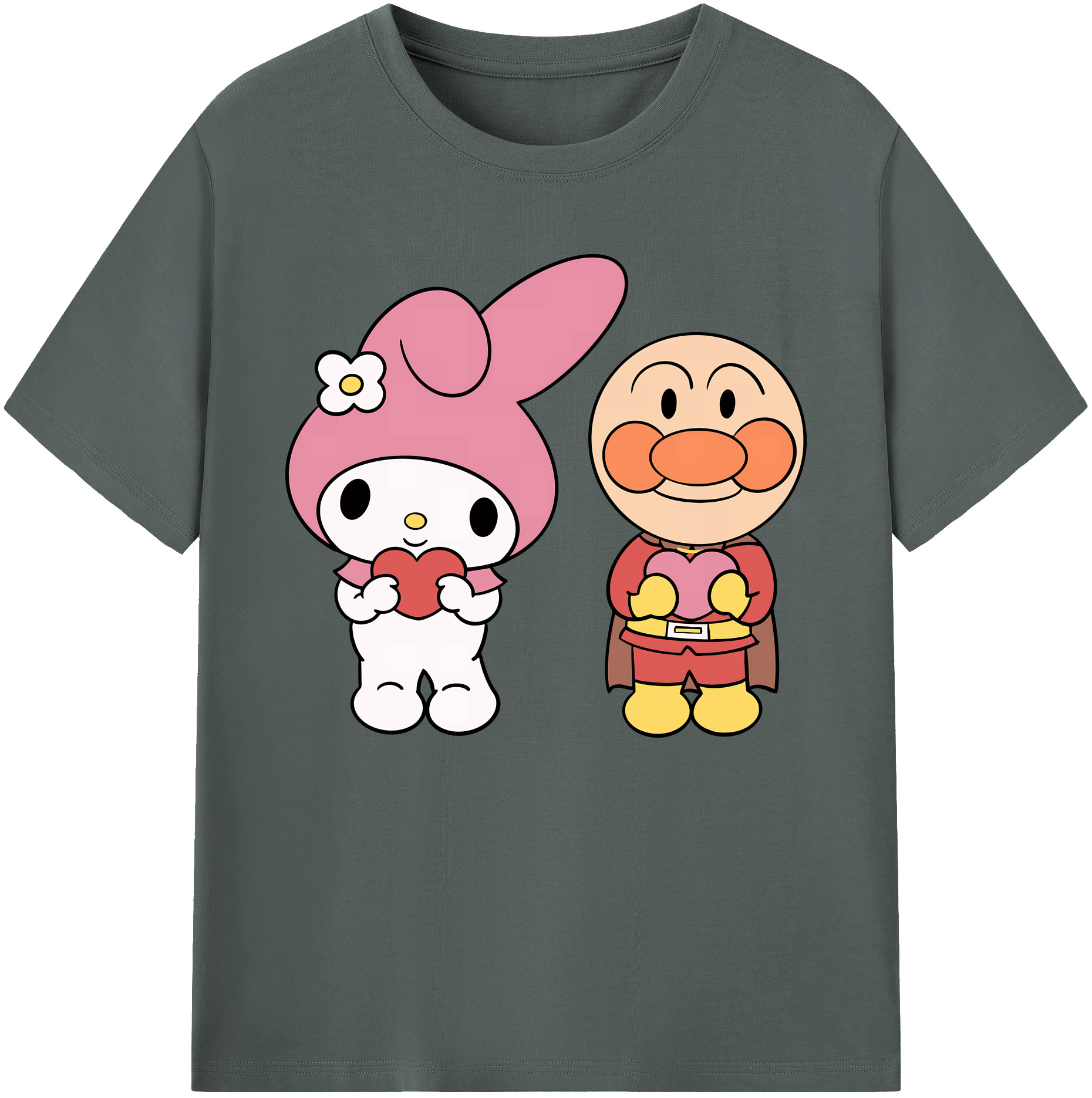 （画像用） アンパンマン Anpanman 綿100％ メンズ半袖Tシャツ｜肌触りやわらか＆通気性